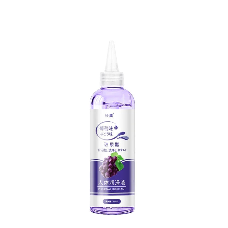 Fruit Strawberry Flavor Hyaluronic Acid Lubricant 200Ml Water-Soluble Lubricating Oil Sex Toys for Adults Sex Couples Sexshop
