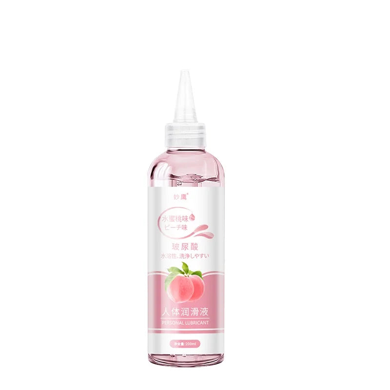 Fruit Strawberry Flavor Hyaluronic Acid Lubricant 200Ml Water-Soluble Lubricating Oil Sex Toys for Adults Sex Couples Sexshop