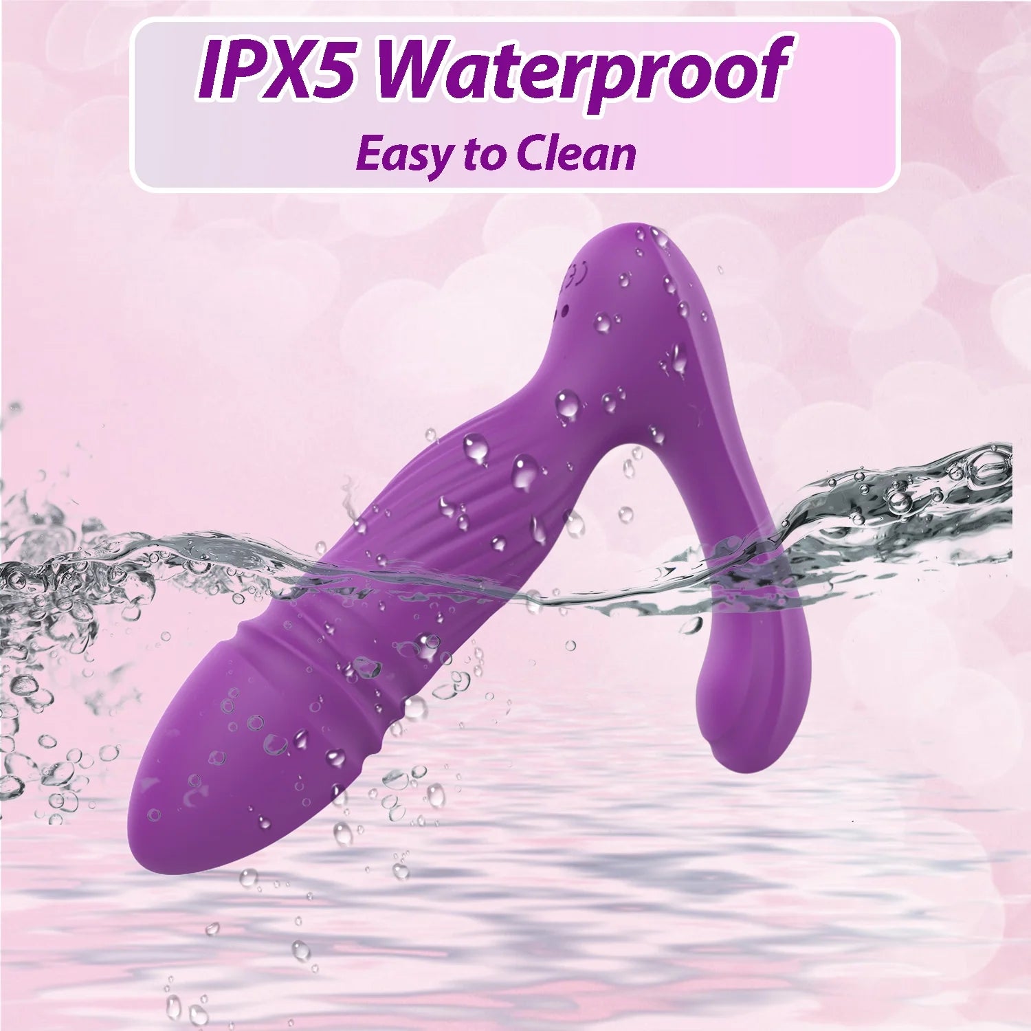 Remote Control Wearable Vibrator with Thrusting Functionality, Clitoral and G-Spot Stimulator Featuring 10 Vibrating and Telescopic Modes, Ideal for Couples' Intimacy and Pleasure
